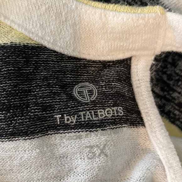 T by Talbots long sleeved striped t shirt with cut out back detail - Picture 9 of 9